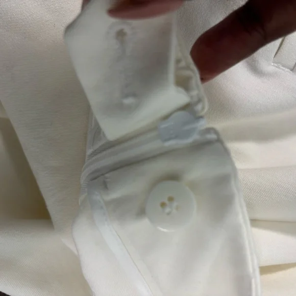 Talbots Cream Curvy Chatham Ankle Pants‎ Sz 12P - Picture 9 of 9